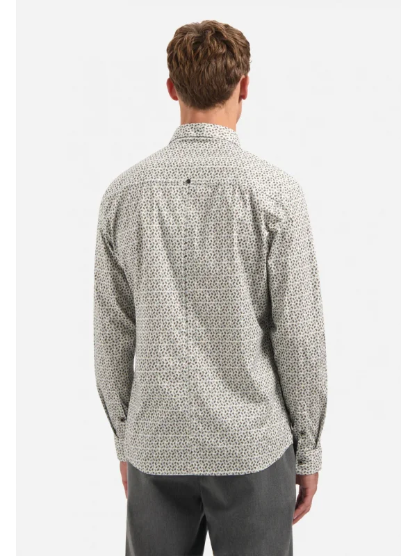 ΜΑΚΡΥΜΑΝΙΚΟ ΠΟΥΚΑΜΙΣΟ STRETCH ALL OVER PRINTED
