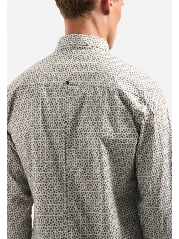 ΜΑΚΡΥΜΑΝΙΚΟ ΠΟΥΚΑΜΙΣΟ STRETCH ALL OVER PRINTED