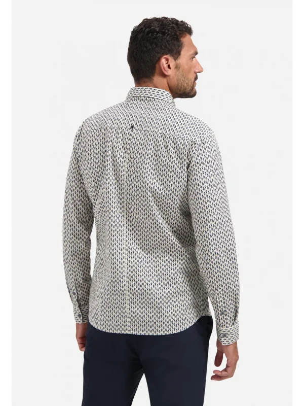 ΜΑΚΡΥΜΑΝΙΚΟ ΠΟΥΚΑΜΙΣΟ STRETCH ALL OVER PRINTED