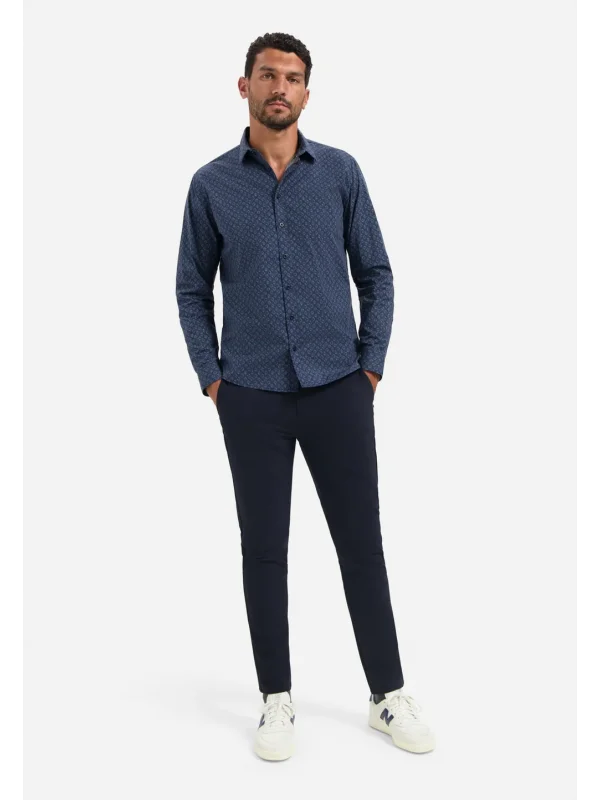 ΜΑΚΡΥΜΑΝΙΚΟ ΠΟΥΚΑΜΙΣΟ STRETCH ALL OVER PRINTED
