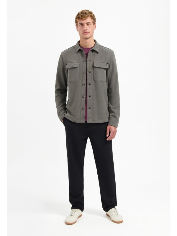 BUTTONED OVERSHIRT SWEAT