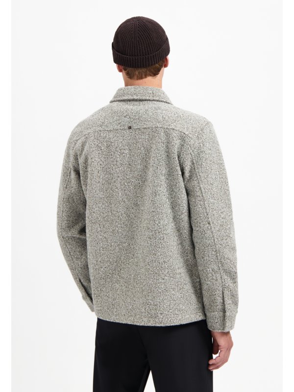ZIPPED OVERSHIRT WOOL LOOK