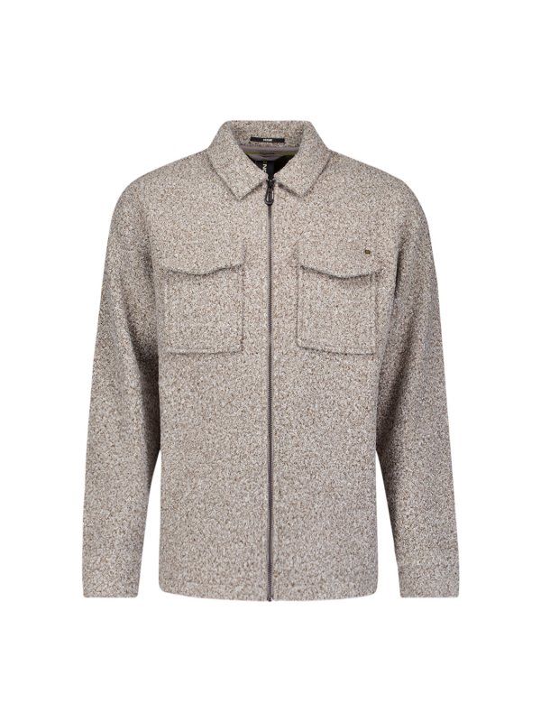 ZIPPED OVERSHIRT WOOL LOOK