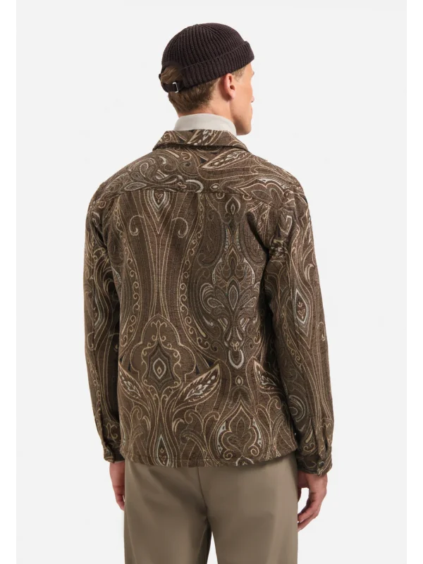 BUTTONED OVERSHIRT FANCY JACQUARD