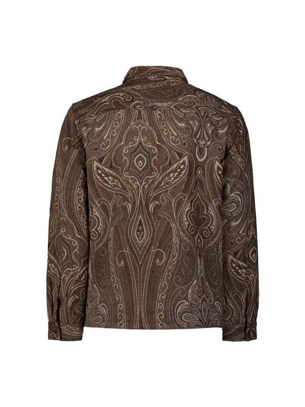 BUTTONED OVERSHIRT FANCY JACQUARD