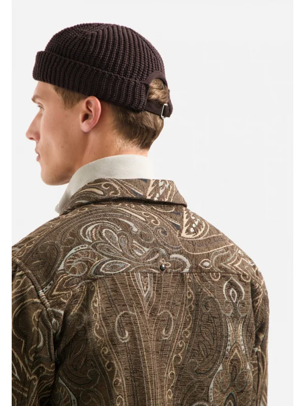 BUTTONED OVERSHIRT FANCY JACQUARD