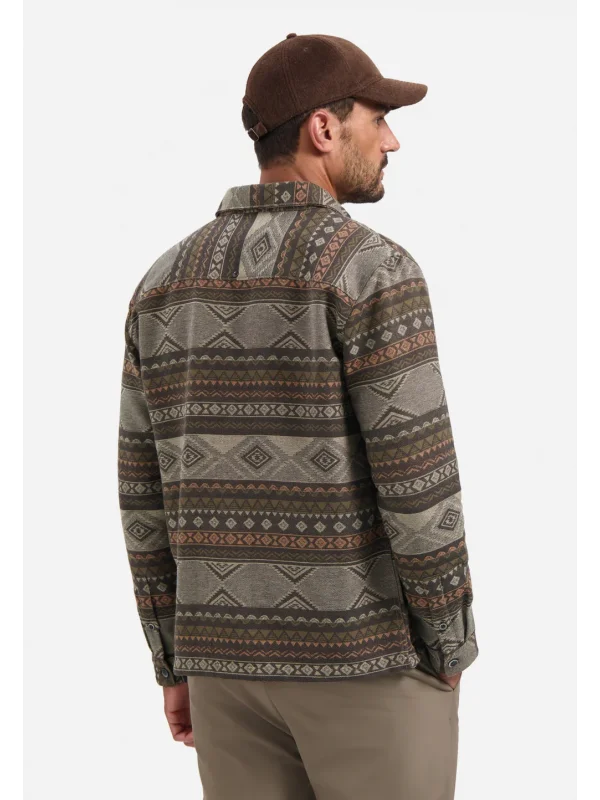 JACQUARD OVERSHIRT ETHNIC PATTERNED