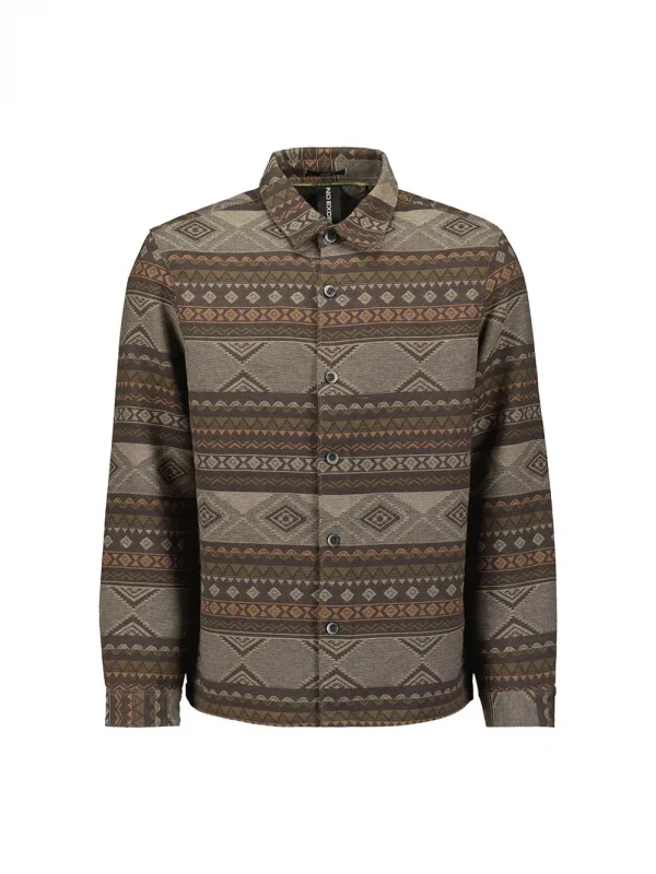 JACQUARD OVERSHIRT ETHNIC PATTERNED