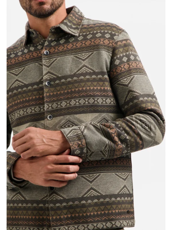 JACQUARD OVERSHIRT ETHNIC PATTERNED