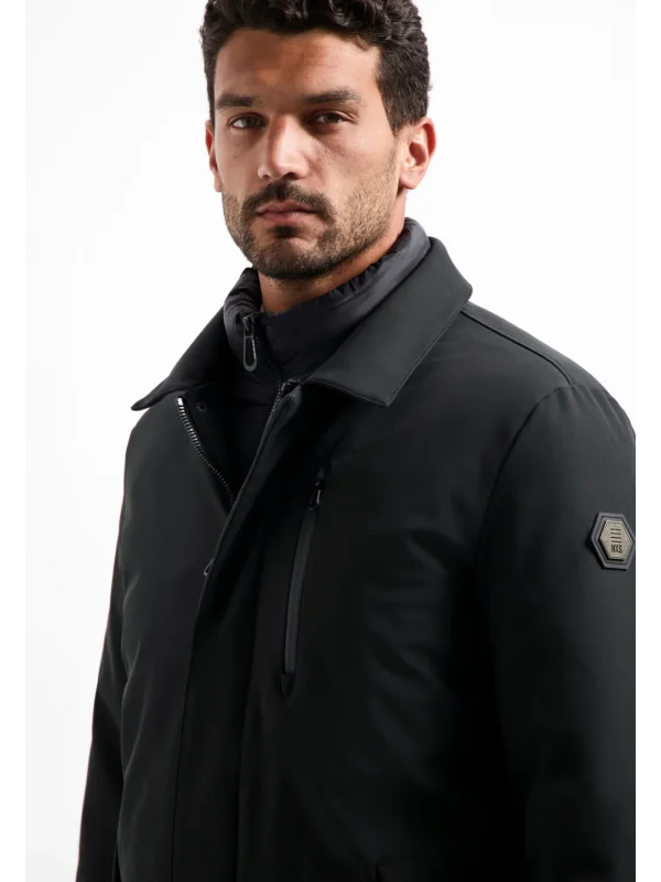 ΜΠΟΥΦΑΝ ΠΑΡΚΑ WATER REPPELANT+WINDPROOF STAND-UP COLLAR SUPERIOR COMFORT (NOX)