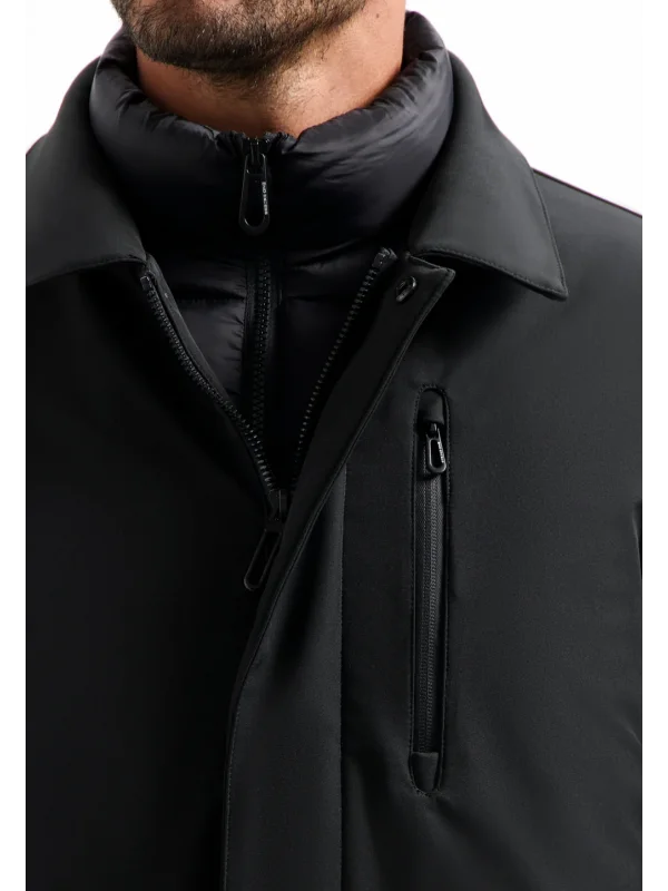 ΜΠΟΥΦΑΝ ΠΑΡΚΑ WATER REPPELANT+WINDPROOF STAND-UP COLLAR SUPERIOR COMFORT (NOX)