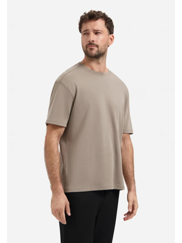 ΜΟΝΟΧΡΩΜΟ Τ-SHIRT HEAVY INTERLOCK