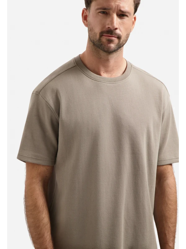 ΜΟΝΟΧΡΩΜΟ Τ-SHIRT HEAVY INTERLOCK