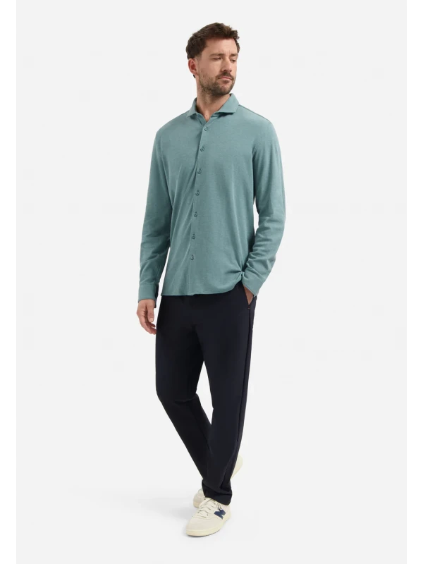 ΜΑΚΡΥΜΑΝΙΚΟ ΠΟΥΚΑΜΙΣΟ JERSEY TWILL