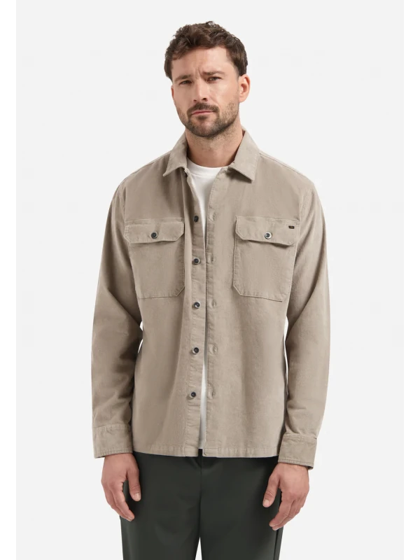 OVERSHIRT BUTTONS TWILL STRETCH
