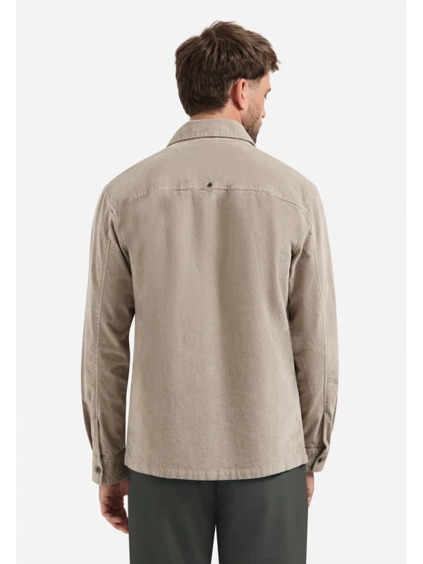 OVERSHIRT BUTTONS TWILL STRETCH