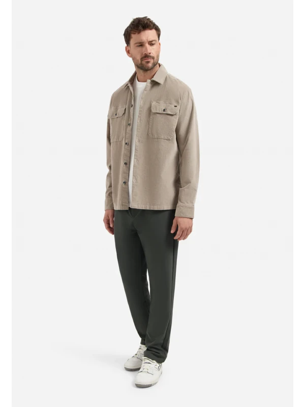 OVERSHIRT BUTTONS TWILL STRETCH