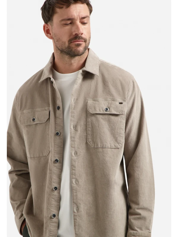 OVERSHIRT BUTTONS TWILL STRETCH