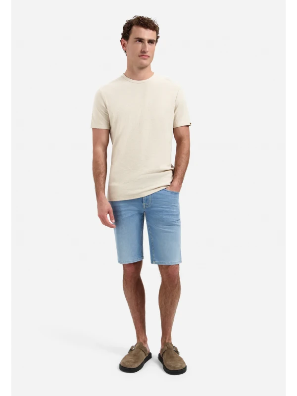 ΜΟΝΟΧΡΩΜΟ T-SHIRT PLAIN JACQUARD