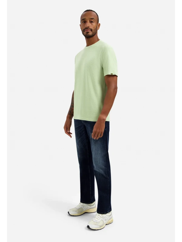 ΜΟΝΟΧΡΩΜΟ T-SHIRT PLAIN JACQUARD
