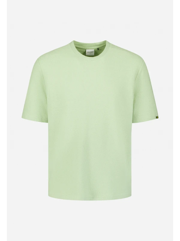 ΜΟΝΟΧΡΩΜΟ T-SHIRT PLAIN JACQUARD