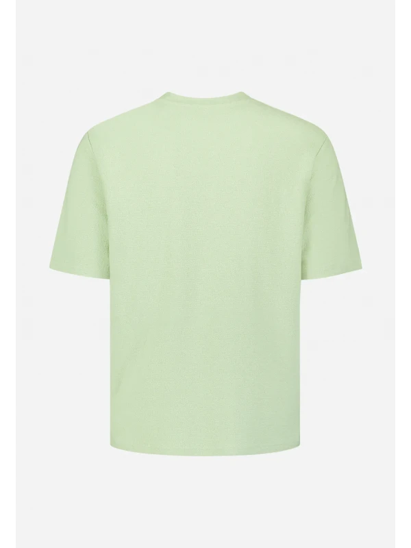 ΜΟΝΟΧΡΩΜΟ T-SHIRT PLAIN JACQUARD