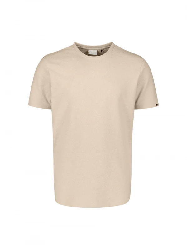 ΜΟΝΟΧΡΩΜΟ T-SHIRT PLAIN JACQUARD
