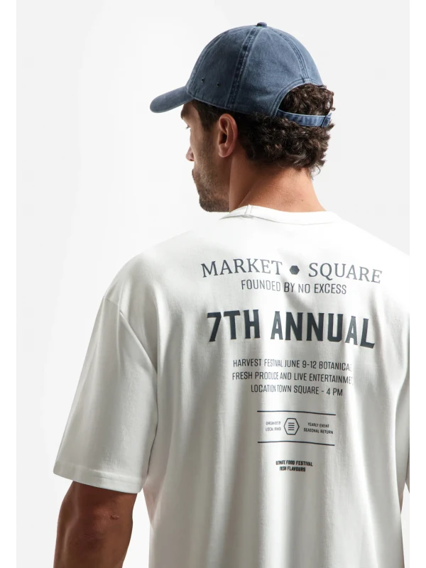 T-SHIRT HEAVY INTERLOCK MARKET SQUARE