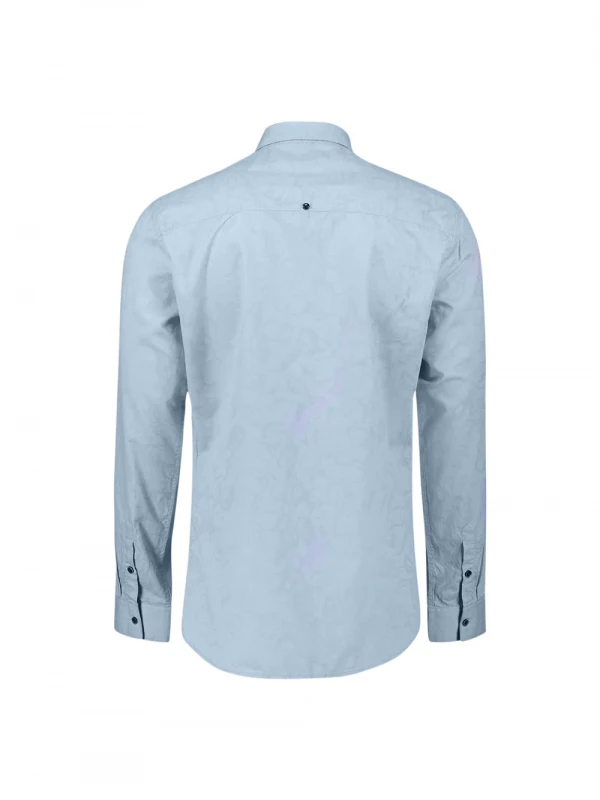 ΜΑΚΡΥΜΑΝΙΚΟ ΠΟΥΚΑΜΙΣΟ ALLOVER JACQUARD