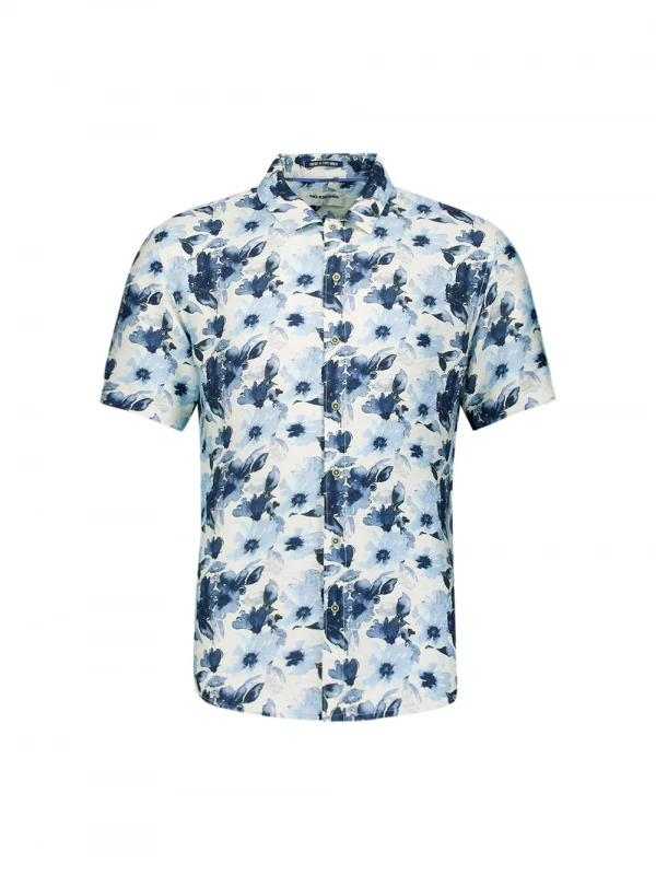 KONTOMANIKO ΠΟΥΚΑΜΙΣΟ ALL OVER PRINTED VISCOSE TWILL