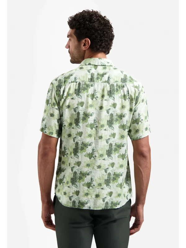 KONTOMANIKO ΠΟΥΚΑΜΙΣΟ ALL OVER PRINTED VISCOSE TWILL