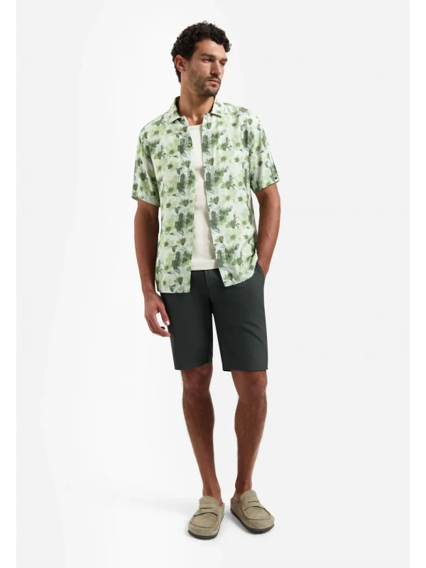 KONTOMANIKO ΠΟΥΚΑΜΙΣΟ ALL OVER PRINTED VISCOSE TWILL