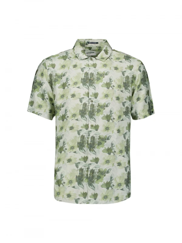 KONTOMANIKO ΠΟΥΚΑΜΙΣΟ ALL OVER PRINTED VISCOSE TWILL