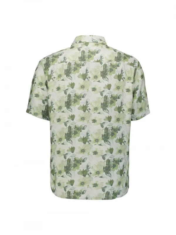 KONTOMANIKO ΠΟΥΚΑΜΙΣΟ ALL OVER PRINTED VISCOSE TWILL