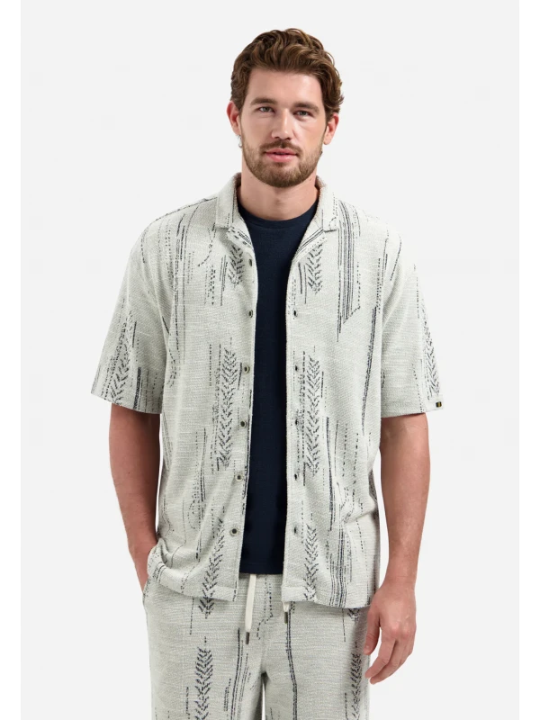 ΚΟΝΤΟΜΑΝΙΚΟ ΠΟΥΚΑΜΙΣΟ TEXTURED JACQUARD