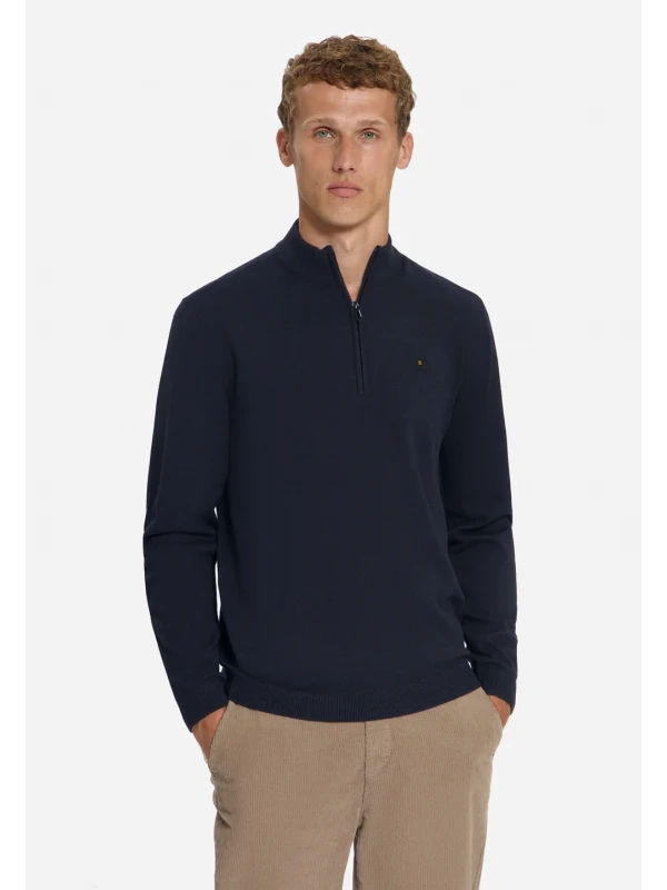 ΠΛΕΚΤΟ HALF ZIP MELANGE