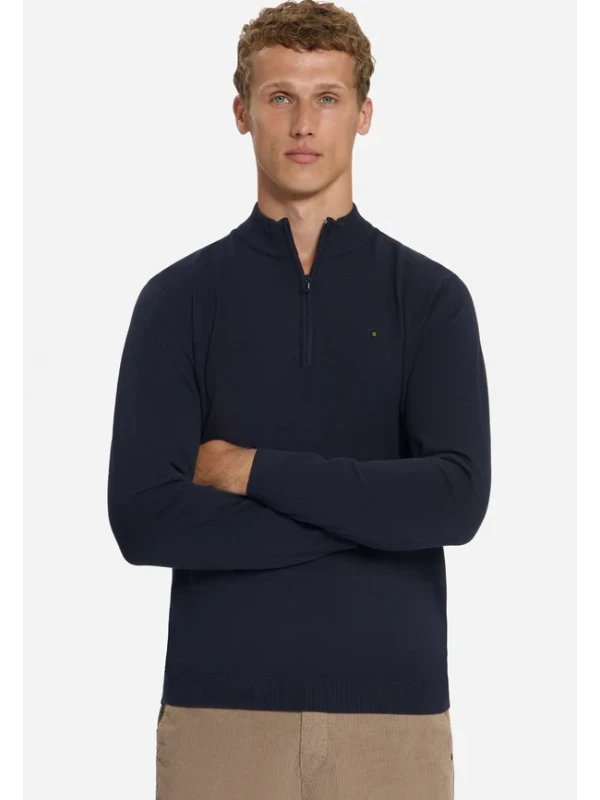 ΠΛΕΚΤΟ HALF ZIP MELANGE