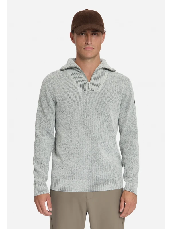 ΠΛΕΚΤΟ HALF ZIP HIGH NECK LIGHT WEIGHT CHENILLE