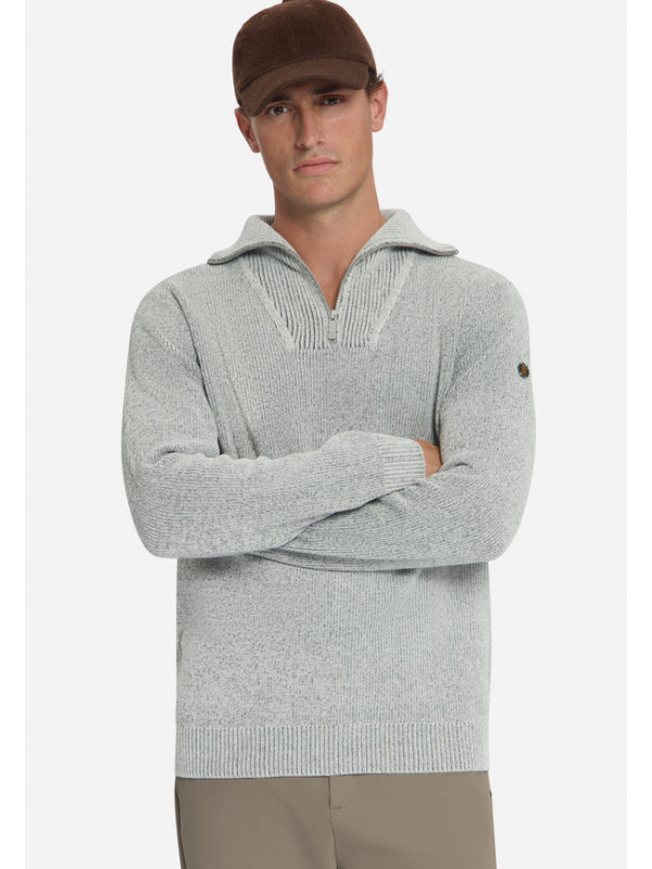 ΠΛΕΚΤΟ HALF ZIP HIGH NECK LIGHT WEIGHT CHENILLE