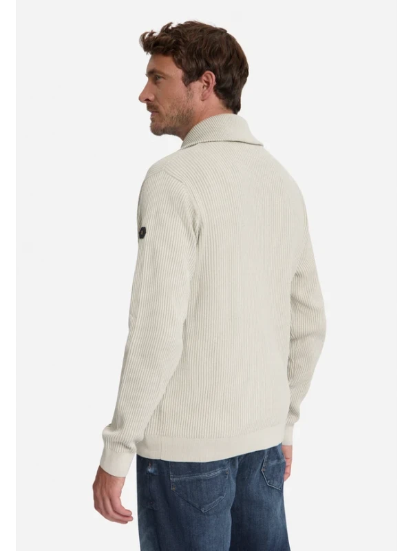 ΠΛΕΚΤΟ HALF ZIP WING COLLAR TUCK STITCH
