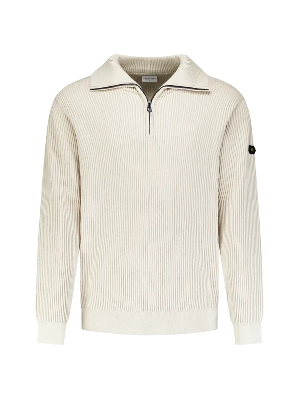 ΠΛΕΚΤΟ HALF ZIP WING COLLAR TUCK STITCH