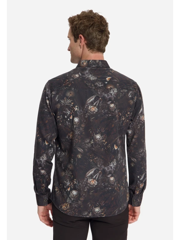 ΠΟΥΚΑΜΙΣΟ ALLOVER PRINTED SATIN WEAVE
