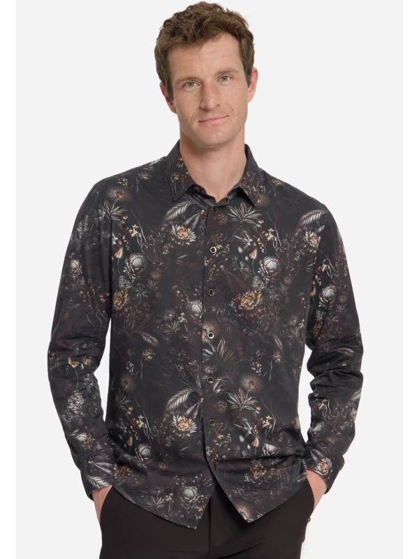 ΠΟΥΚΑΜΙΣΟ ALLOVER PRINTED SATIN WEAVE