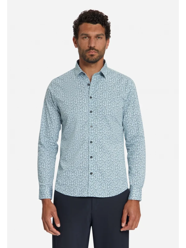 SHIRT STRETCH ALLOVER PRINTED