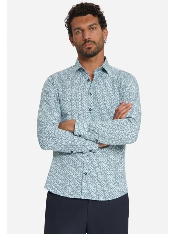 SHIRT STRETCH ALLOVER PRINTED