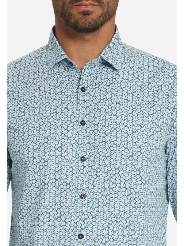 SHIRT STRETCH ALLOVER PRINTED