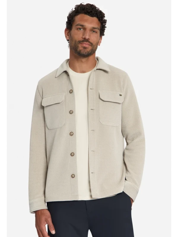 OVERSHIRT FULL BUTTON STRETCΗ ΚΟΤΛΕ