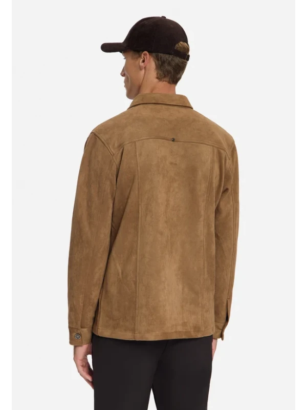 OVERSHIRT FULL BUTTON SUEDE