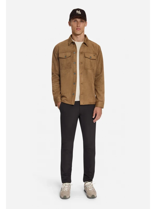OVERSHIRT FULL BUTTON SUEDE