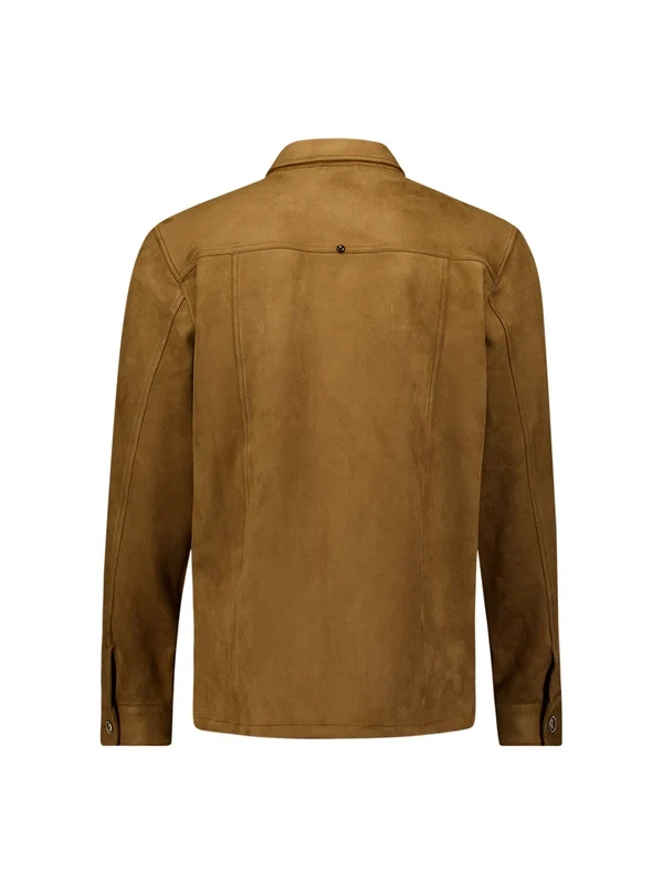 OVERSHIRT FULL BUTTON SUEDE